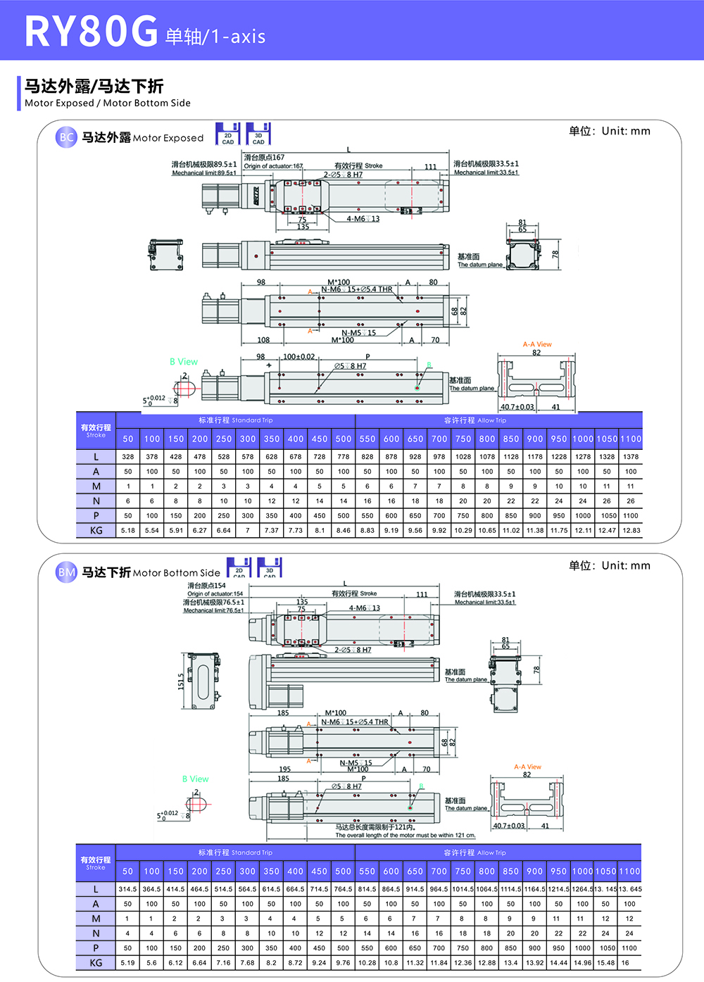 RY80G内嵌式模组