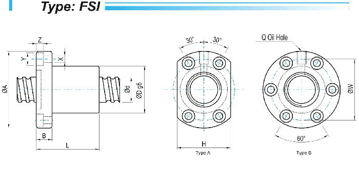 滚珠丝杆FSI